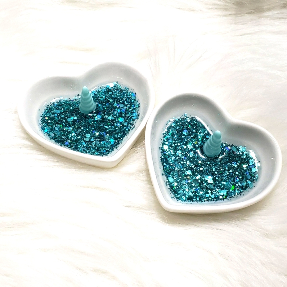 Unicorn inspired glitter Jewelry holder
